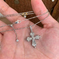 Dainty Cross Pendant Choker Necklace [S1JW1DW0]