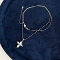 Dainty Cross Pendant Choker Necklace [E62MVO1I]