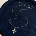 Dainty Cross Pendant Choker Necklace [PWETULCA]