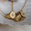 Dainty Floral and Heart Pendant Necklace [9G6V2V9G]