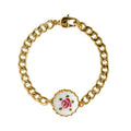 Dainty Floral Charm Bracelet [5UCACY8X]