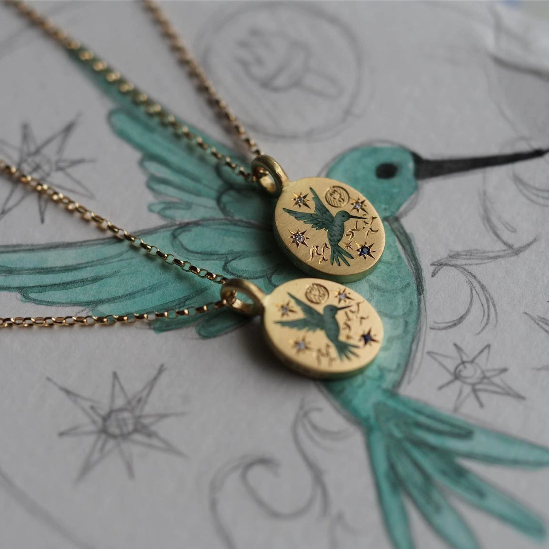 Dainty Floral Pendant Necklace [6ZU28IEW]