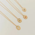 Dainty Floral Pendant Necklace [ELF5AXTW]