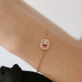 Dainty Floral Pendant Necklace [HBH9NIMT]