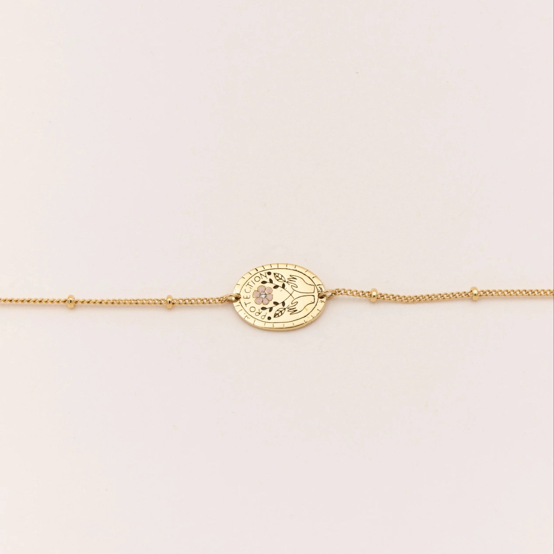 Dainty Floral Pendant Necklace [XVRJES0L]