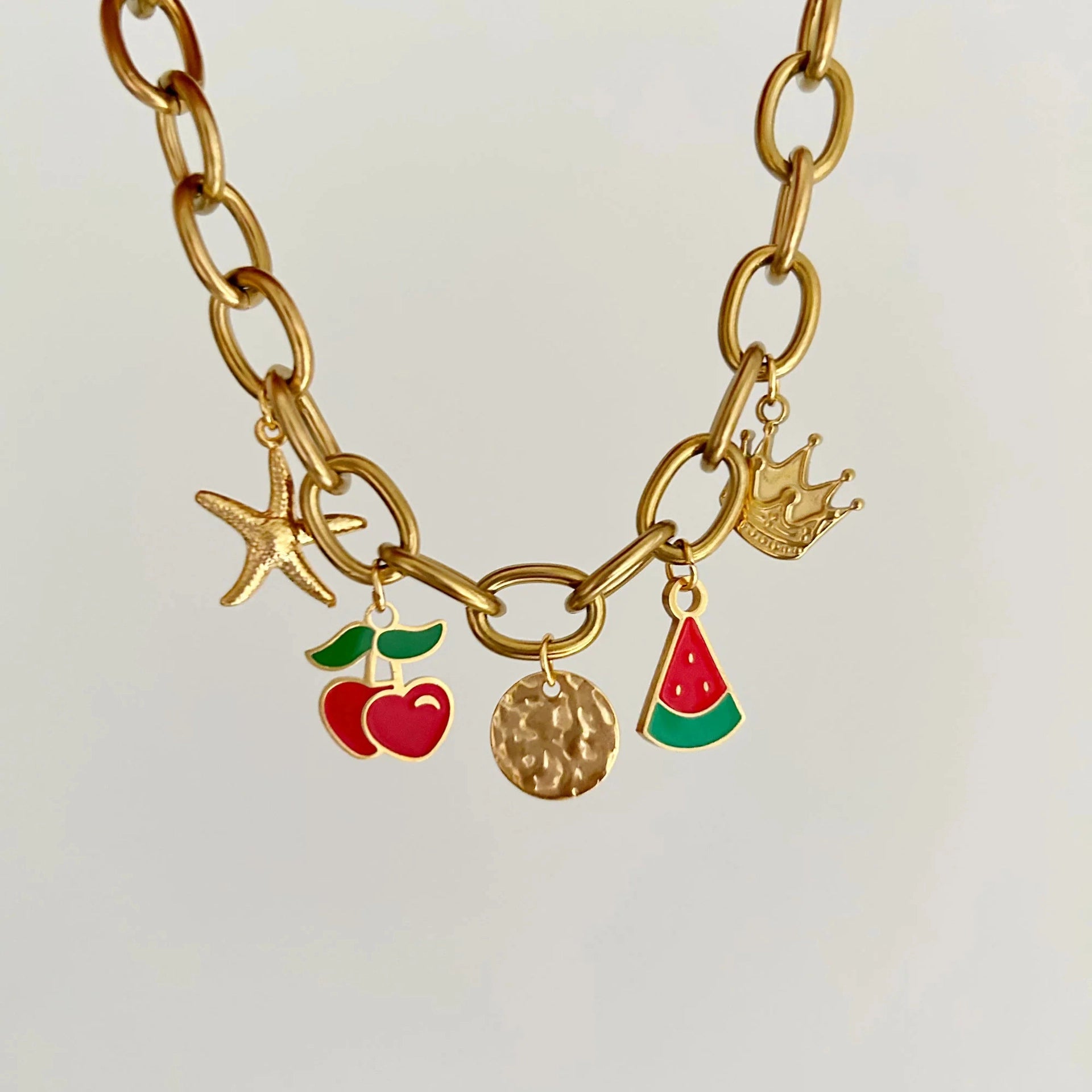 Dainty Fruit Pendant Necklace [RGSIQR2B]