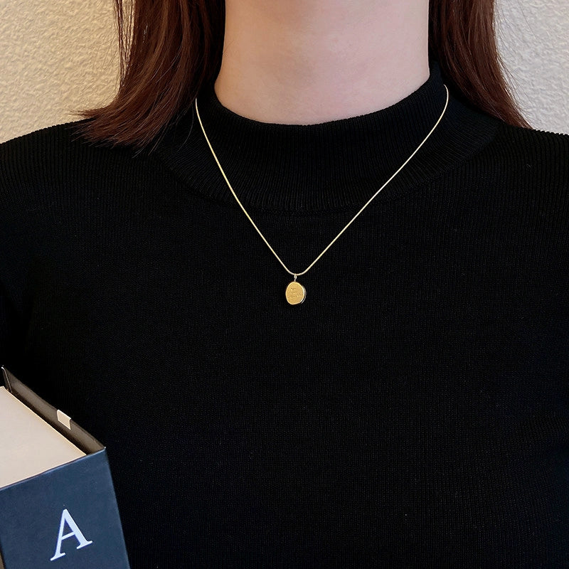 Dainty Gold Bead Chain Necklace [AZ4SXDWM]
