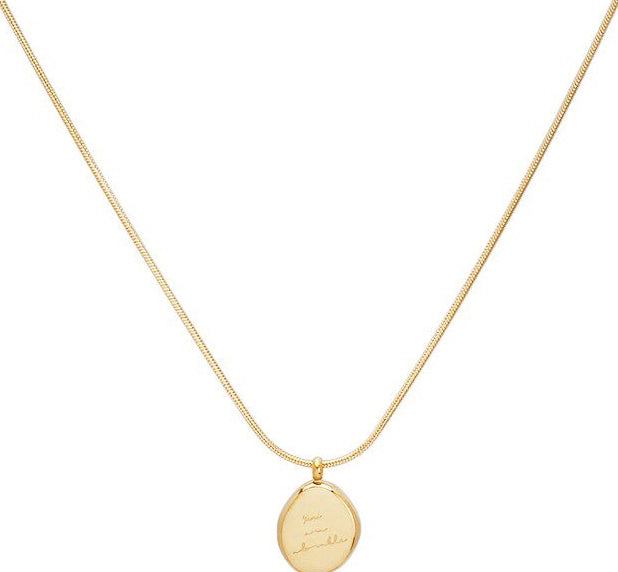 Dainty Gold Bead Chain Necklace [SWKEB973]