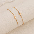 Dainty Heart Charm Adjustable Bracelet [OXI55NUT]