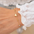 Dainty Heart Charm Adjustable Bracelet [5DIF1IB7]