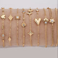 Dainty Heart Charm Adjustable Bracelet [55OZOI7Q]