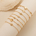 Dainty Heart Charm Adjustable Bracelet [ASH50T84]