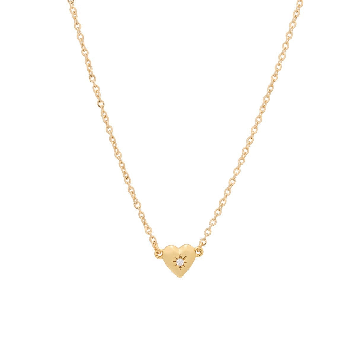 Dainty Heart Pendant Necklace [WU3OA426]