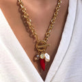 Dainty Pearl Starfish Pendant Necklace [MOEJQVEY]