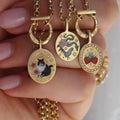 Dainty Pearl Strawberry Pendant Necklace [QJC7TZCP]