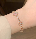 Dainty Petal Charm Bracelet [9M80NTAV]