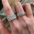 Dainty Stackable Silver Ring Set [0F0UXBGQ]