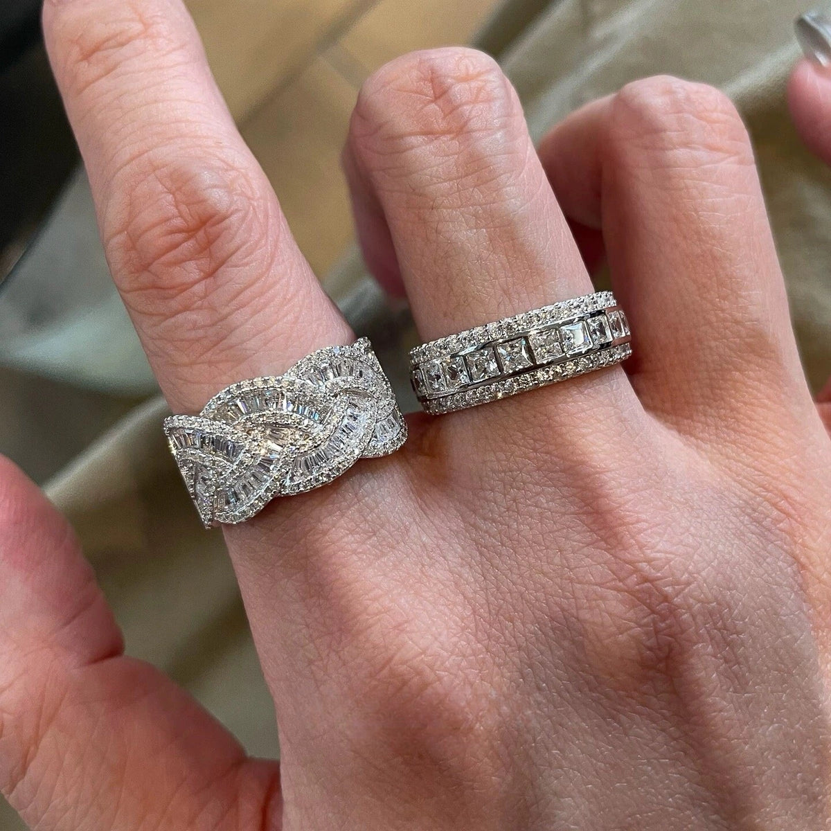 Dainty Stackable Silver Ring Set [0F0UXBGQ]