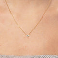 Dainty Zircon Pendant Necklace [CHV1W4CS]