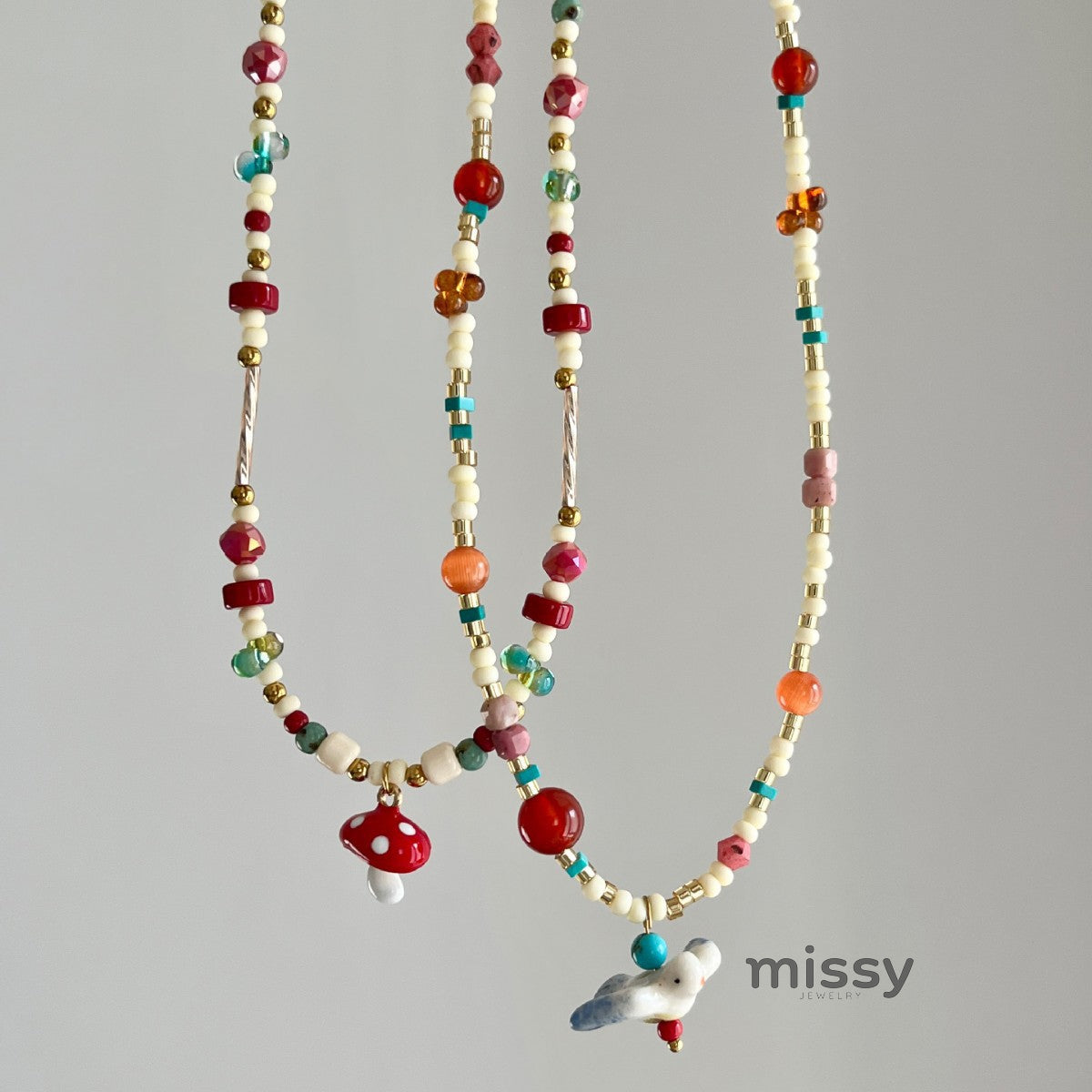Dakotah Natural Stone Pendant Necklace [QMZCUNOW]