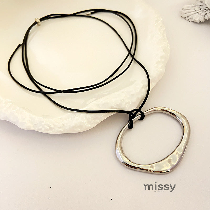 Dalayza Abstract Geometric Necklace [QRKLMLH8]