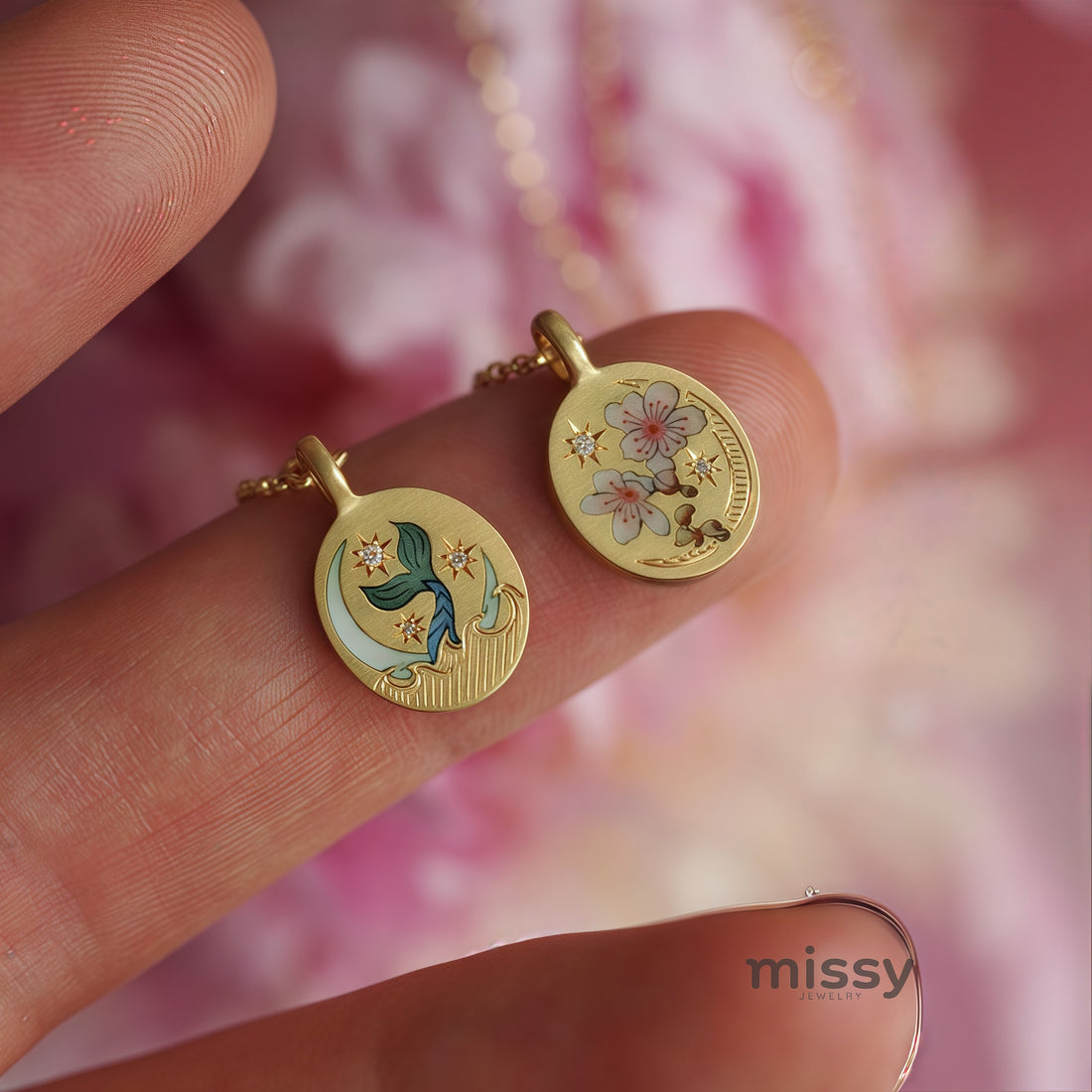 Dallas Dainty Floral Necklace [N2X346O6]