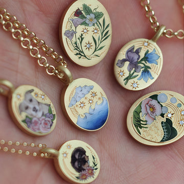 Dallas Dainty Floral Necklace [N2X346O6]