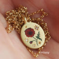Dallas Dainty Floral Necklace [NHSUU90N]