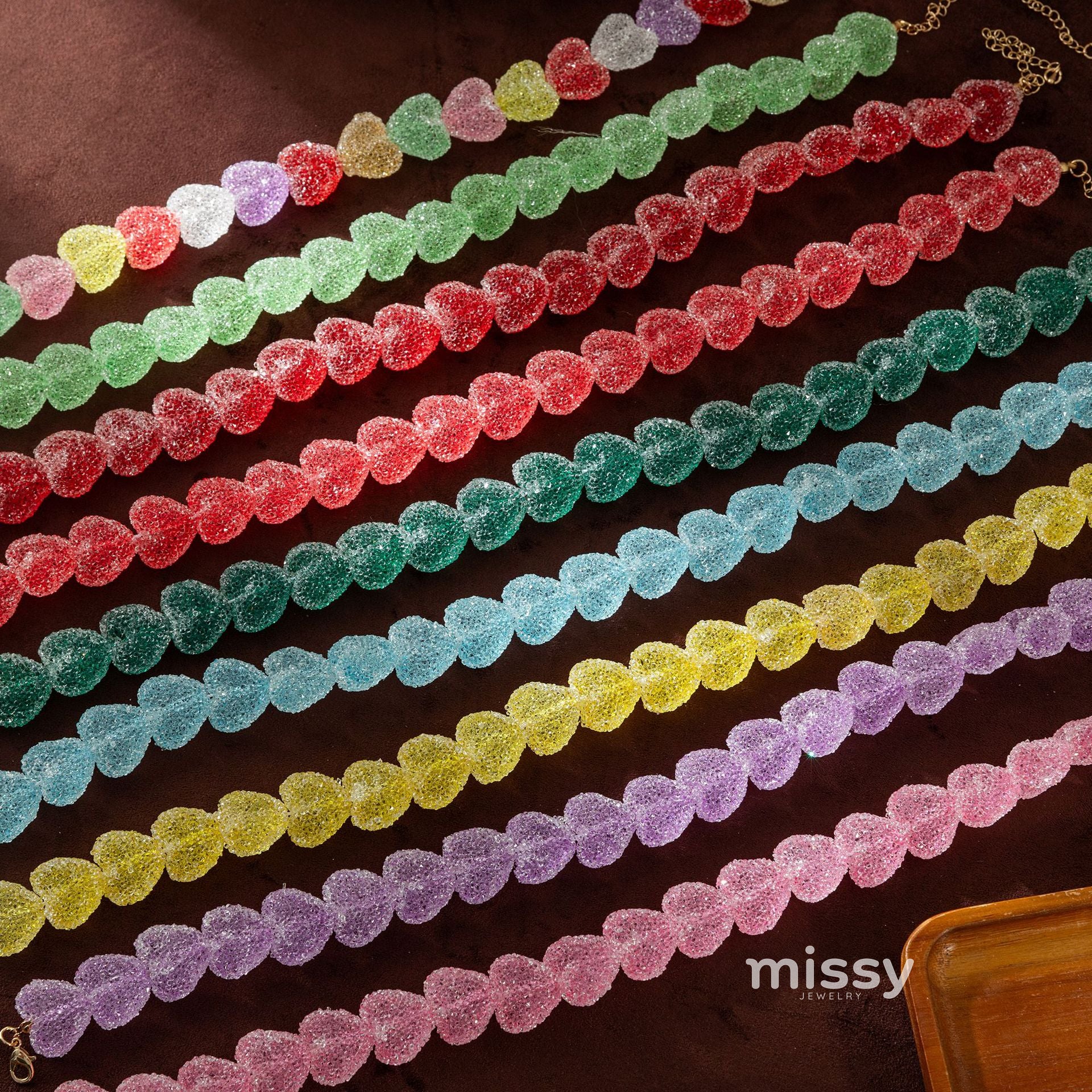 Damiya Jelly Heart Necklace [FHU57O2X]