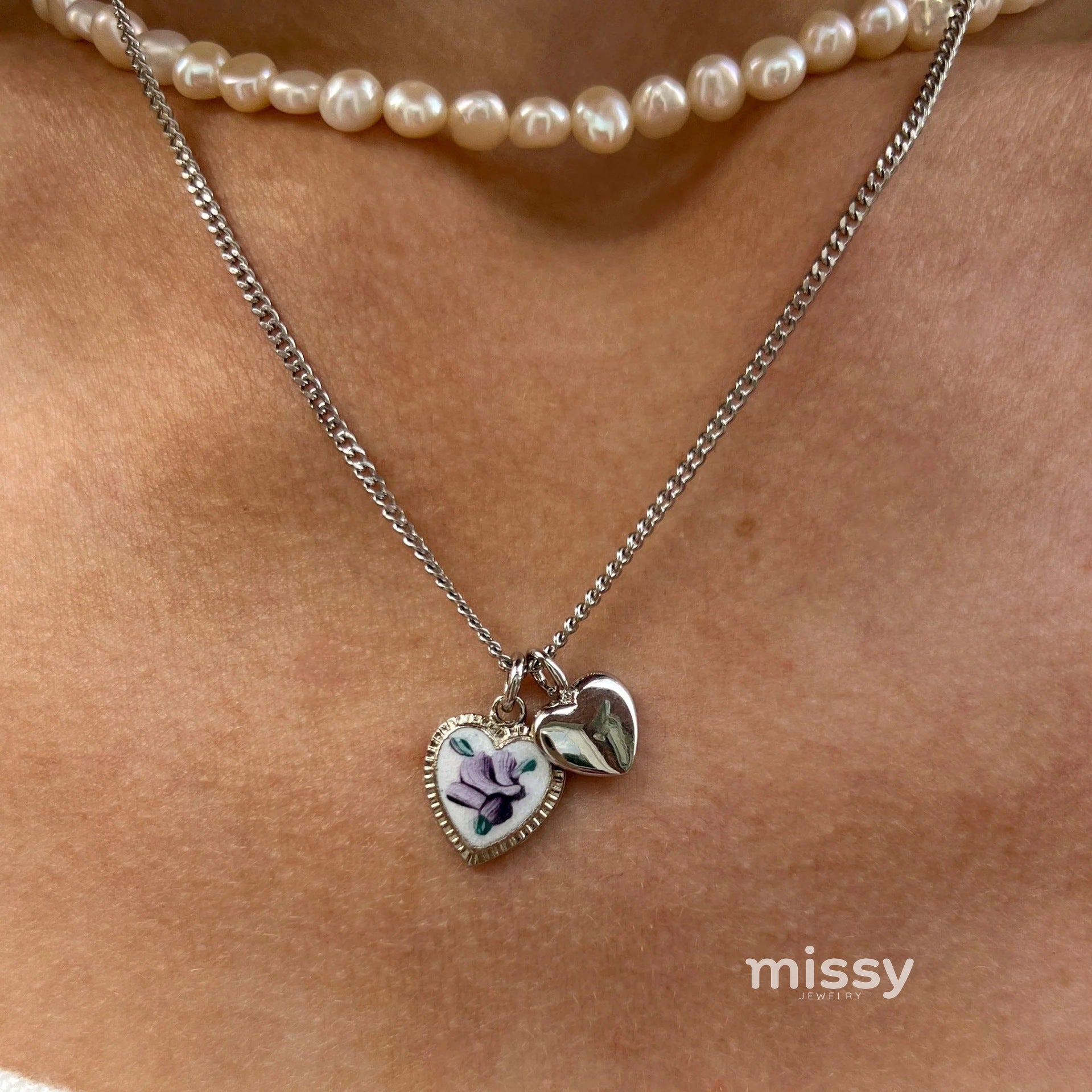 Dariah Oil Painting Floral Necklace [ZOJYQ91Z]