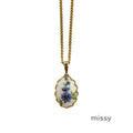 Dariah Oil Painting Floral Necklace [G29AS5NJ]