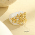 Darielle Floral Motif Ring [KXV5U1QO]