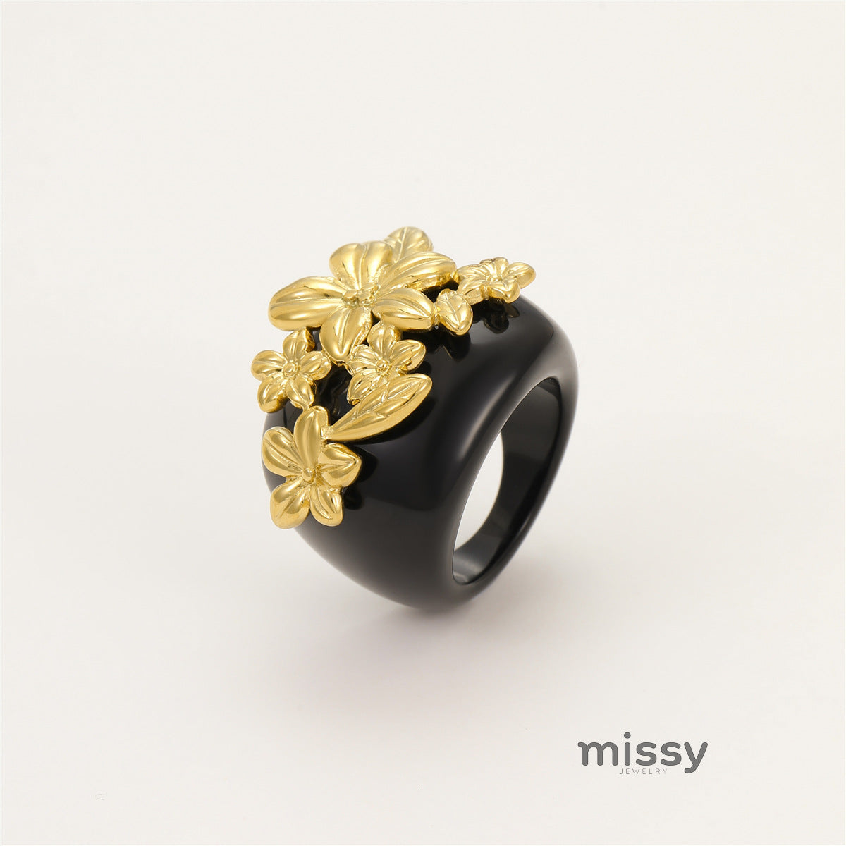 Darielle Floral Motif Ring [LGGDGFAT]