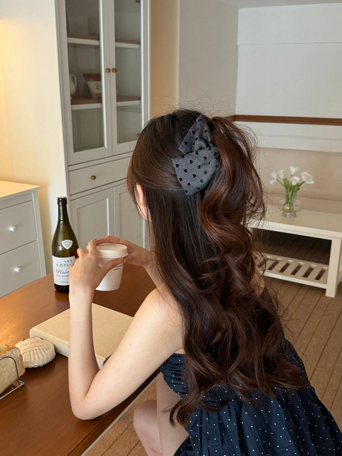 Denim Heart Triangle Hair Clip [SBTO8LVK]