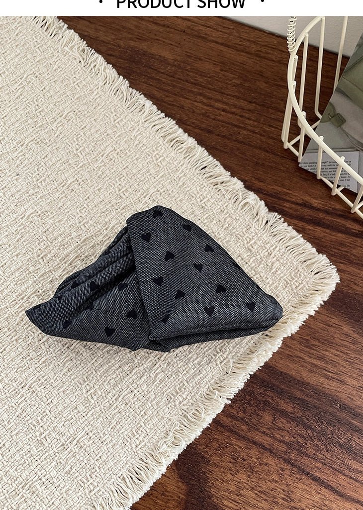 Denim Heart Triangle Hair Clip [IU9XVQNE]