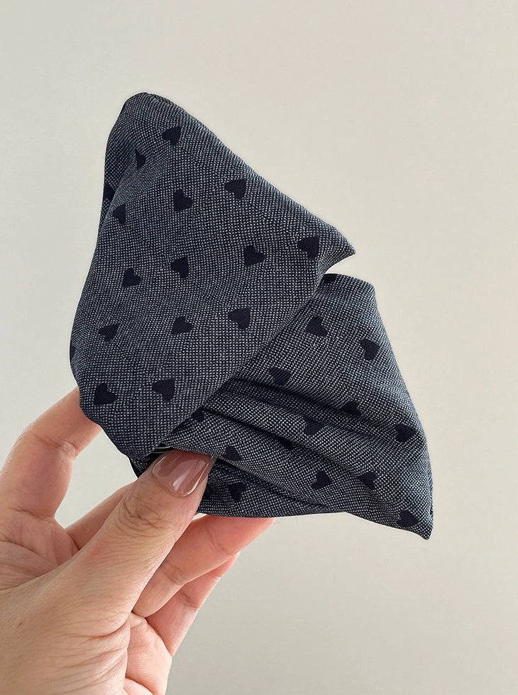 Denim Heart Triangle Hair Clip [2440SDCK]