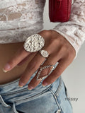 Dezire Folded Geometric Ring Set [KKB17U0B]