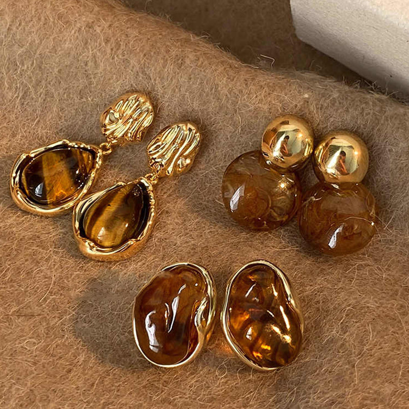 Dia Maillard Amber Earrings