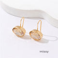 Diala Oval Zircon Earrings [DQ2HURCV]