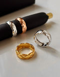 Diamond Pattern Stacking Ring [ZXQHTPFY]