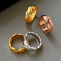 Diamond Pattern Stacking Ring [QUAQ9ELC]