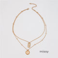 Dinah Retro Layered Necklace [OERL3TTD]