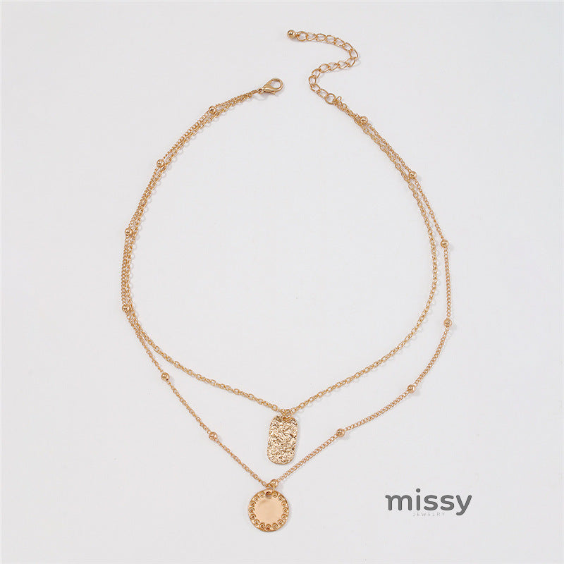 Dinah Retro Layered Necklace [OERL3TTD]