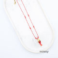 Donna Colorful Fish Pendant Necklace [R4WHEHY0]