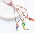 Donna Colorful Fish Pendant Necklace [L2WUVTKR]