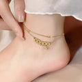 Double-Layer Coin Anklet [KMOCRPEH]
