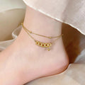 Double-Layer Coin Anklet [JAEU0LF9]