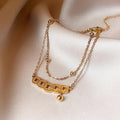 Double-Layer Coin Anklet [ZRY4HZO5]