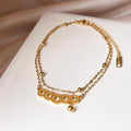 Double-Layer Coin Anklet [RG144NIE]