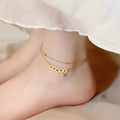 Double-Layer Coin Anklet [WZHXDPCA]